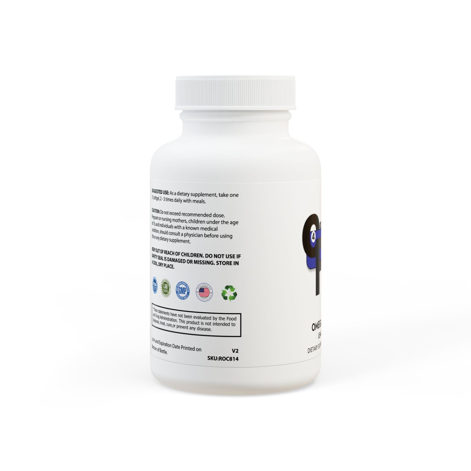 Omega 3 Fish Oil Supplement (60 Softgels) - Image 2